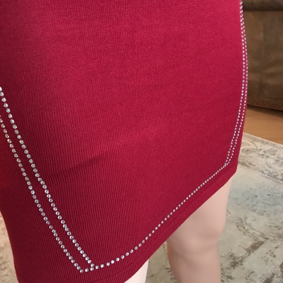 NWT Gorgeous Long Sleeve Fitted Short Dress Red - Picture 8 of 10